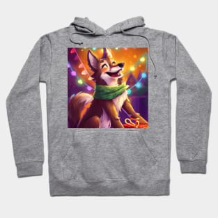 Cute Wolf Drawing Hoodie